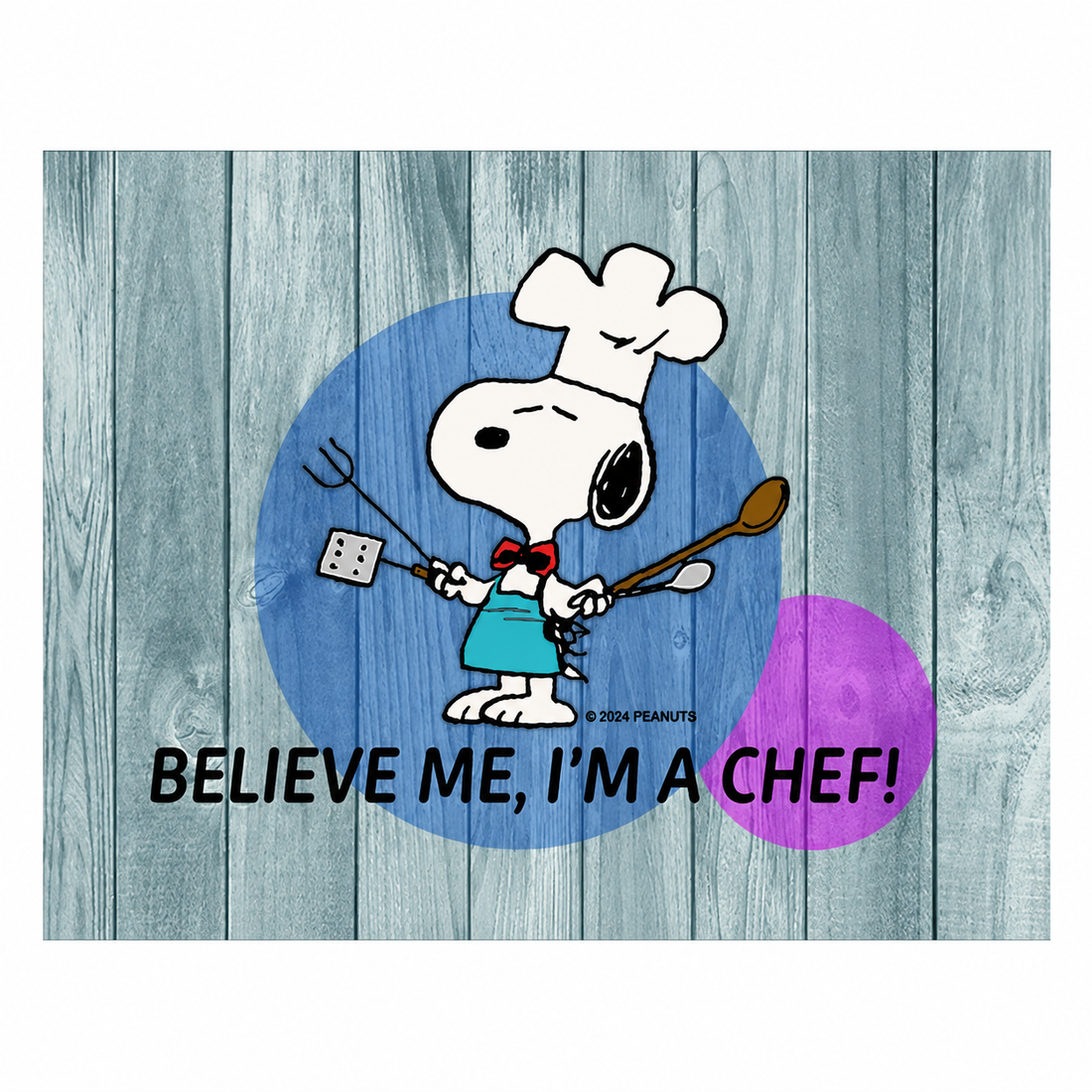 Set 4 Tappetini Multiuso da Tavolo Snoopy Chef