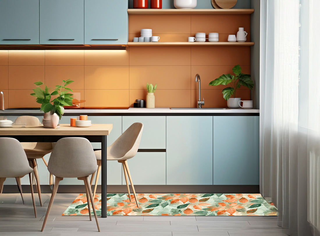 Passatoia Cucina Daily Elogio in una moderna cucina con colori vivaci e design elegante.