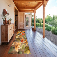 Passatoia Cucina Skin Foliage | Tappeto Antiscivolo Naturale