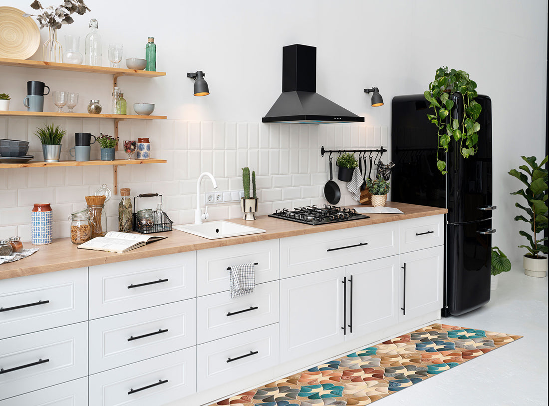 Cucina moderna con Passatoia Cucina Daily Illusione, design Made in Italy e colori vivaci, per un ambiente funzionale e stiloso.