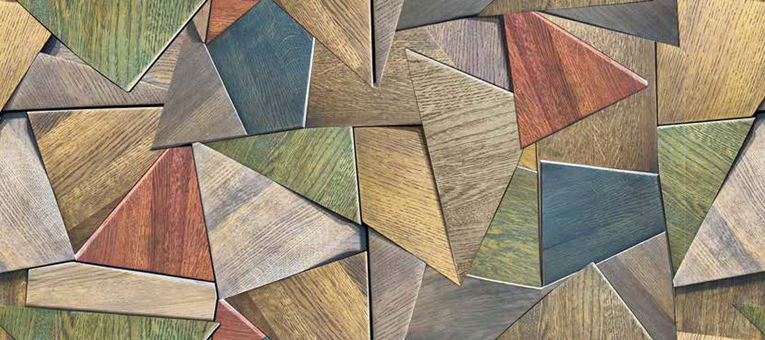 Passatoia Cucina Daily Incastro con design vivace in legno colorato e texture moderne per un'atmosfera stilosa.